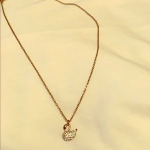 Swan diamonte pendant